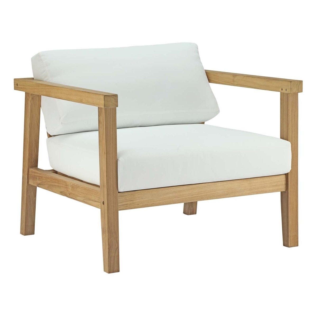 Bayport Outdoor Patio Teak Armchair - BUILDMYPLACE