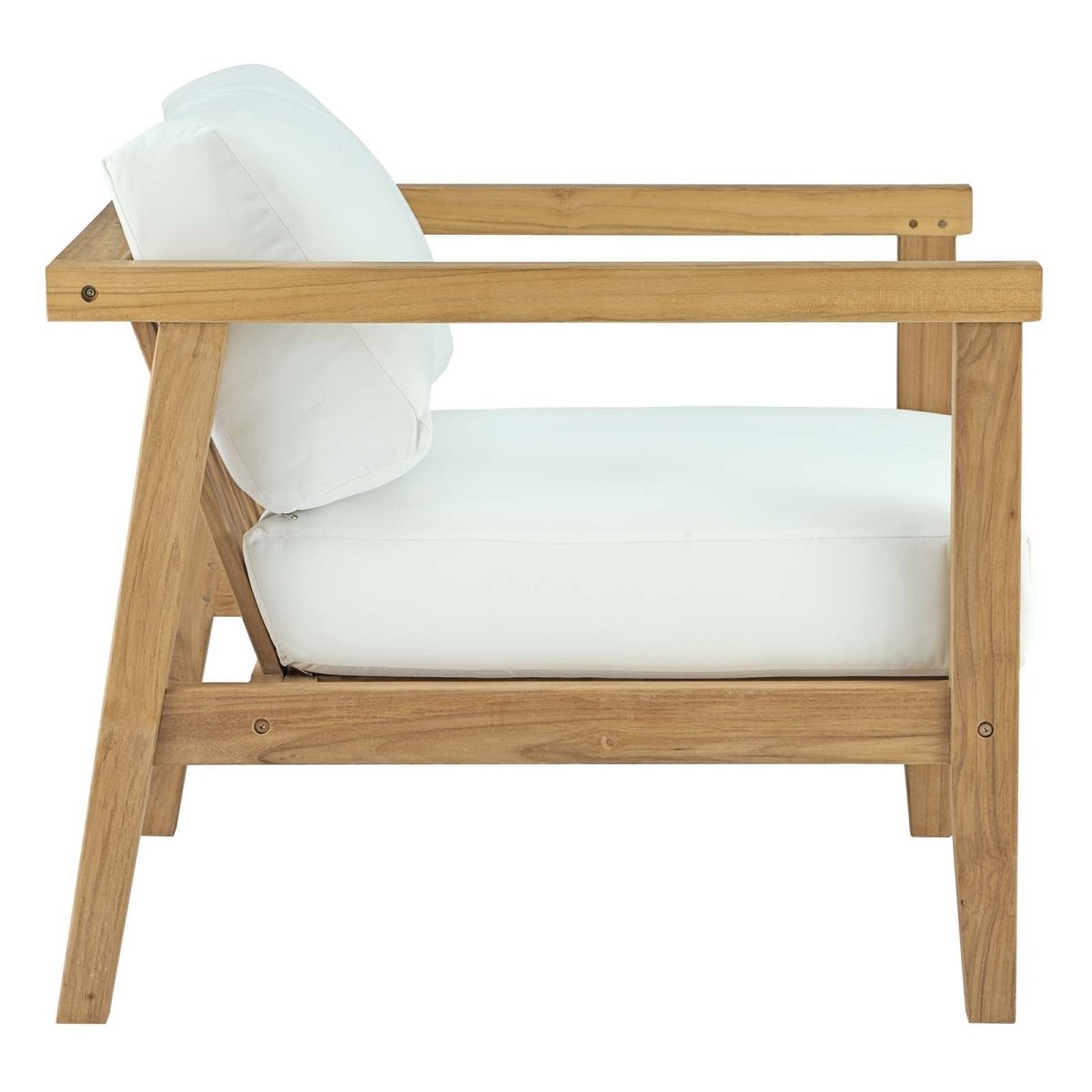 Bayport Outdoor Patio Teak Armchair - BUILDMYPLACE