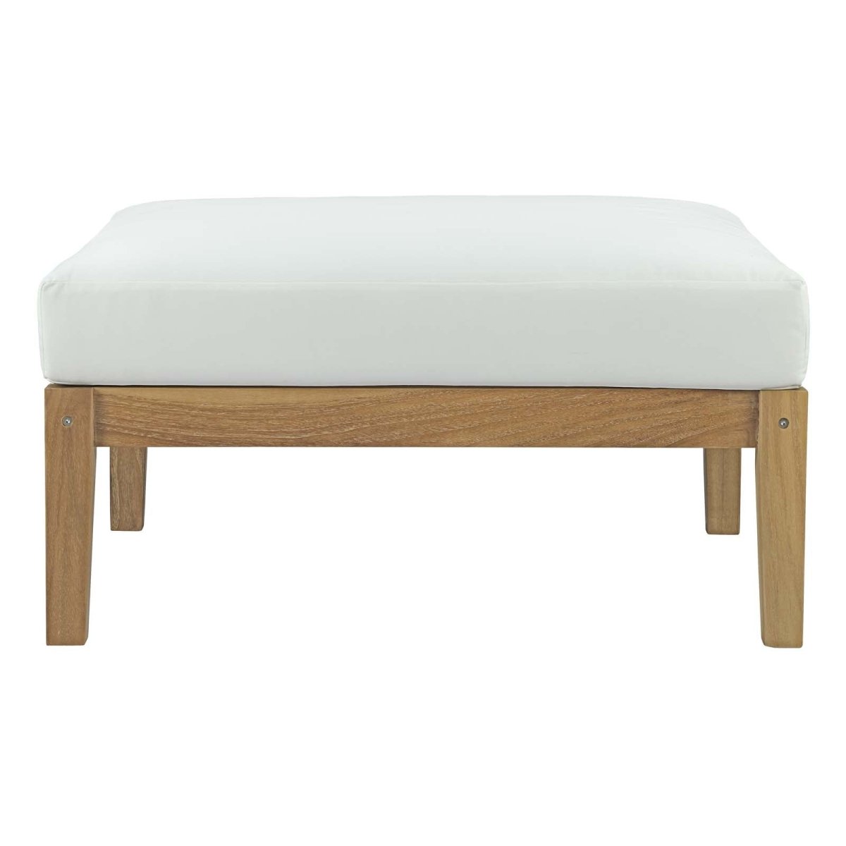 Bayport Outdoor Patio Teak Ottoman - BUILDMYPLACE
