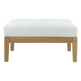 Bayport Outdoor Patio Teak Ottoman - BUILDMYPLACE