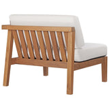 Bayport Outdoor Patio Teak Wood 2 - Seater Loveseat - BUILDMYPLACE