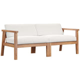 Bayport Outdoor Patio Teak Wood 2 - Seater Loveseat - BUILDMYPLACE