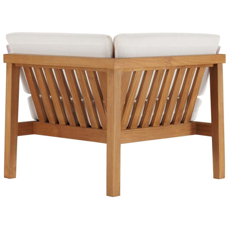 Bayport Outdoor Patio Teak Wood 3 - Piece Sectional Sofa Set - BUILDMYPLACE