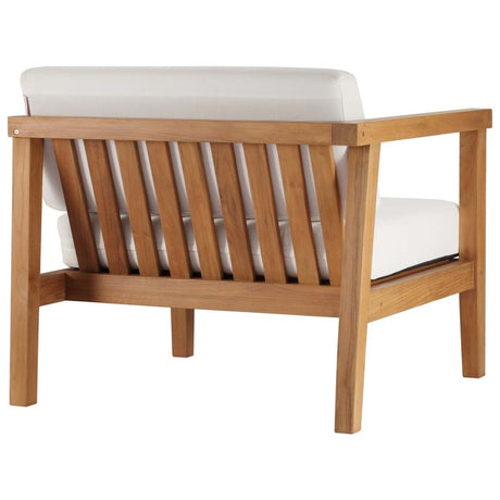 Bayport Outdoor Patio Teak Wood 3 - Piece Sectional Sofa Set - BUILDMYPLACE