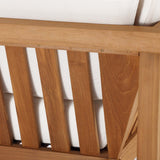 Bayport Outdoor Patio Teak Wood Corner Chair - BUILDMYPLACE