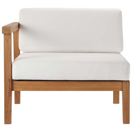 Bayport Outdoor Patio Teak Wood Left - Arm Chair - BUILDMYPLACE