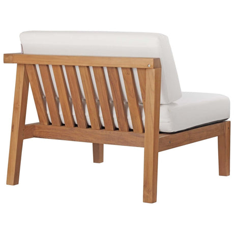 Bayport Outdoor Patio Teak Wood Right - Arm Chair - BUILDMYPLACE