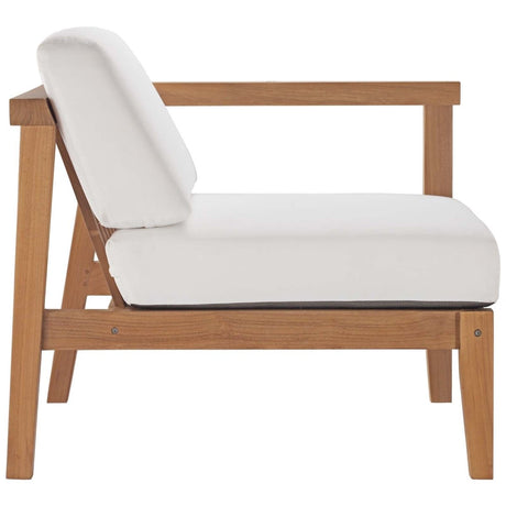 Bayport Outdoor Patio Teak Wood Right - Arm Chair - BUILDMYPLACE