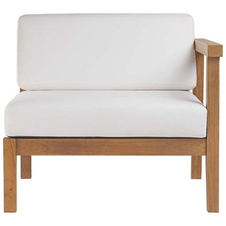 Bayport Outdoor Patio Teak Wood Right - Arm Chair - BUILDMYPLACE