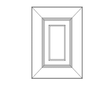 Sonoma White - Decorative End Panel Doors - 23.5