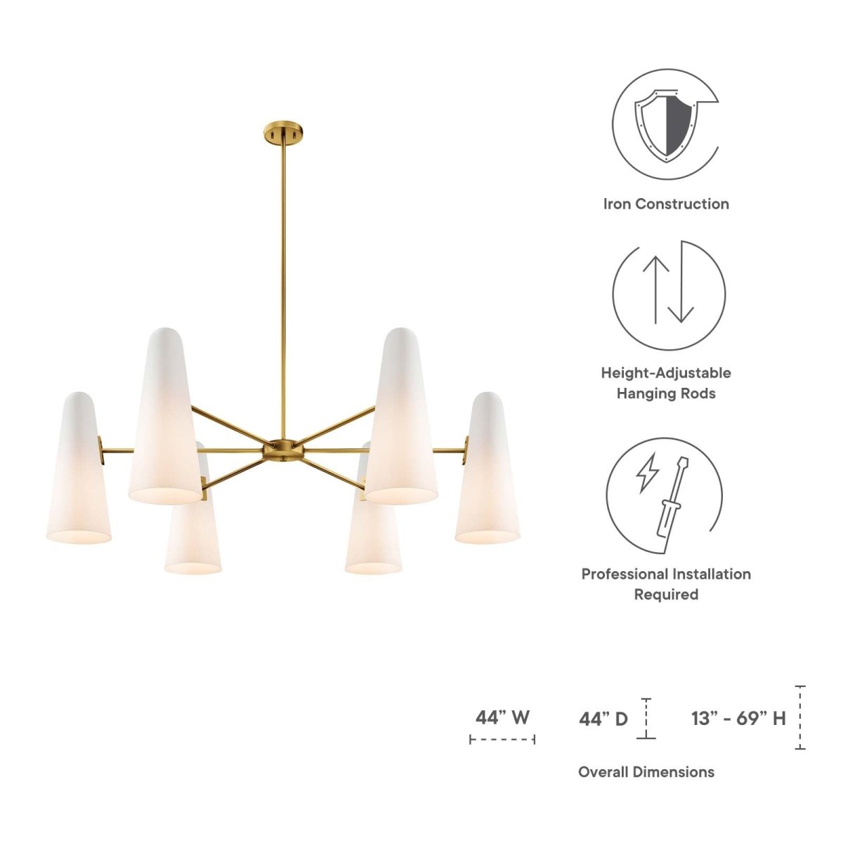 Beacon 6 - Light Chandelier - BUILDMYPLACE