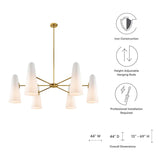 Beacon 6 - Light Chandelier - BUILDMYPLACE