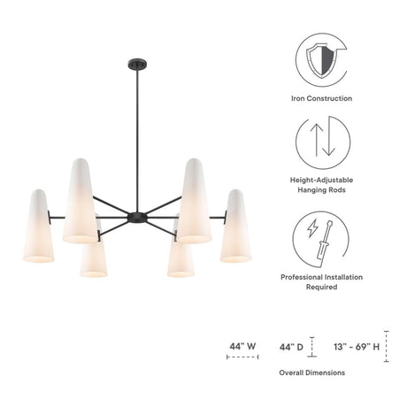 Beacon 6 - Light Chandelier - BUILDMYPLACE