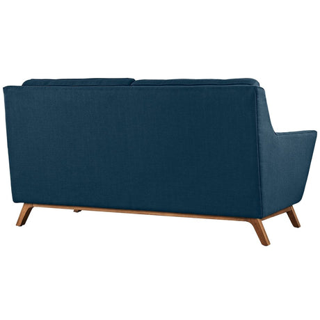 Beguile Upholstered Fabric Loveseat - BUILDMYPLACE