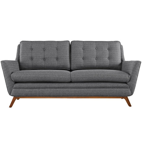 Beguile Upholstered Fabric Loveseat - BUILDMYPLACE