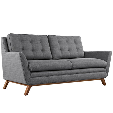 Beguile Upholstered Fabric Loveseat - BUILDMYPLACE