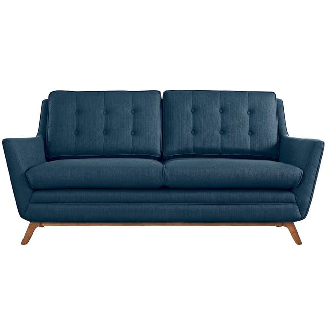 Beguile Upholstered Fabric Loveseat - BUILDMYPLACE