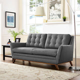 Beguile Upholstered Fabric Loveseat - BUILDMYPLACE