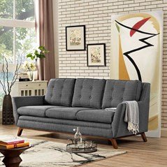 Beguile Upholstered Fabric Sofa - BUILDMYPLACE