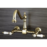 Bel - Air Wall Mount Bridge Kitchen Faucet - BUILDMYPLACE