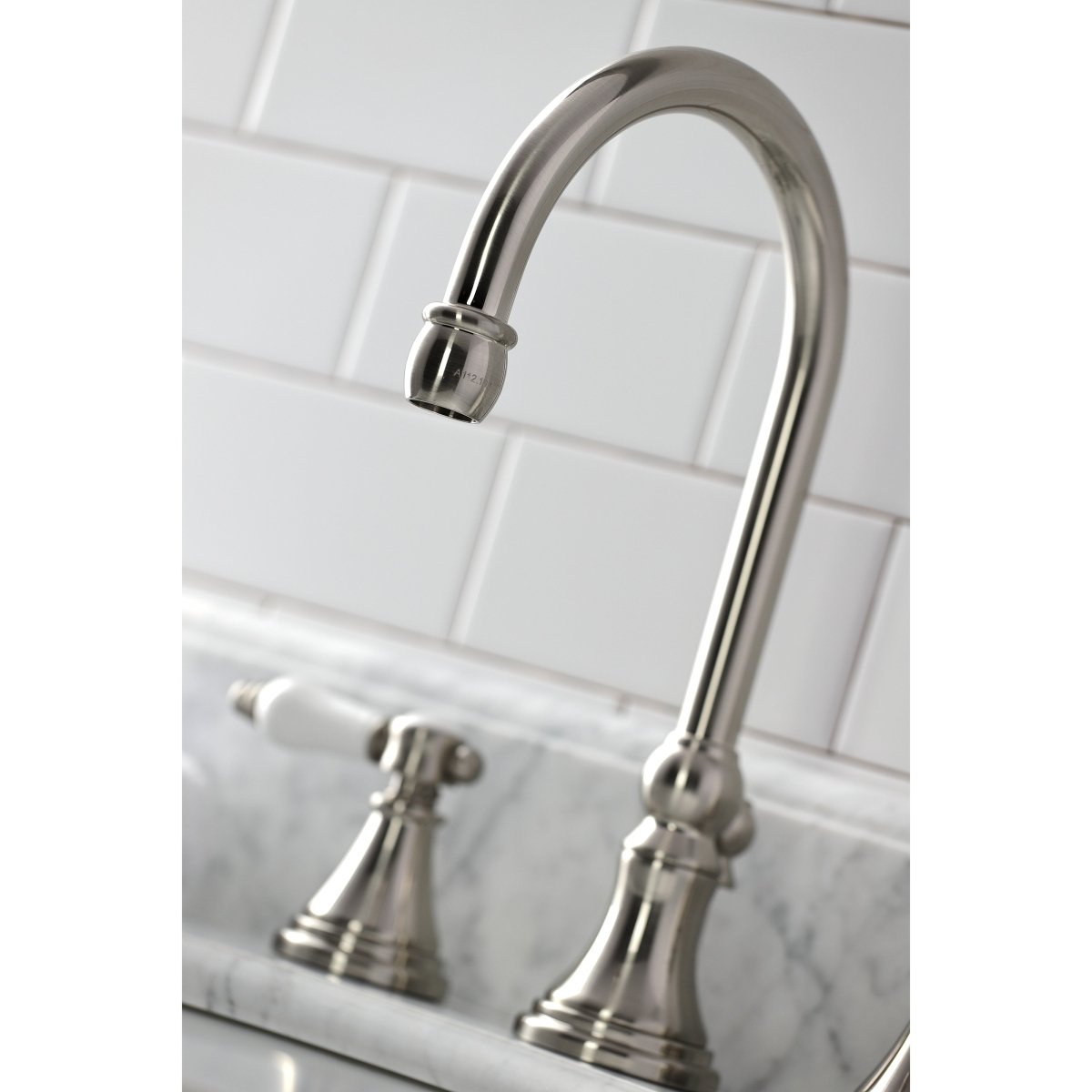 Bel Air Widespread Bathroom Faucet with Brass Pop Up - BUILDMYPLACE