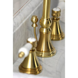 Bel Air Widespread Bathroom Faucet with Brass Pop Up - BUILDMYPLACE