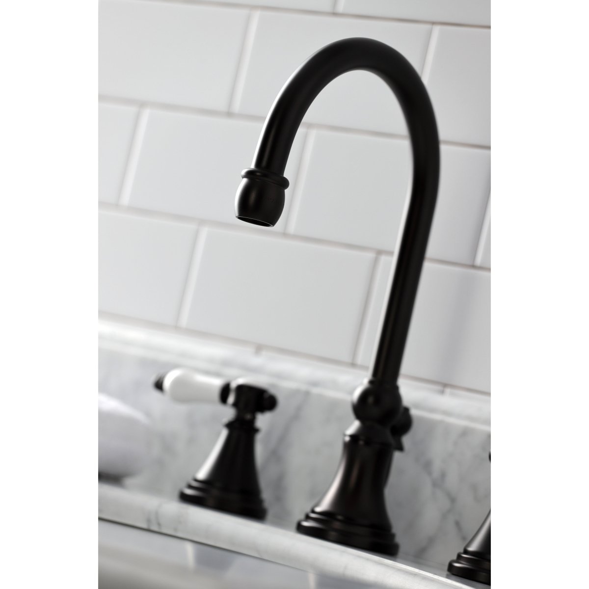 Bel Air Widespread Bathroom Faucet with Brass Pop Up - BUILDMYPLACE