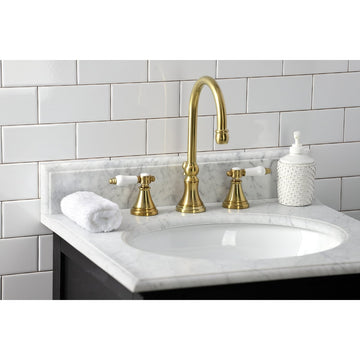 Bel Air Widespread Bathroom Faucet with Brass Pop Up