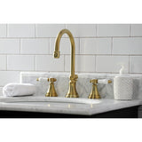 Bel Air Widespread Bathroom Faucet with Brass Pop Up - BUILDMYPLACE