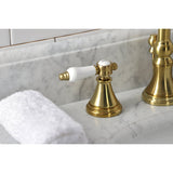 Bel Air Widespread Bathroom Faucet with Brass Pop Up - BUILDMYPLACE