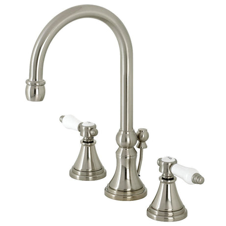 Bel Air Widespread Bathroom Faucet with Brass Pop Up - BUILDMYPLACE