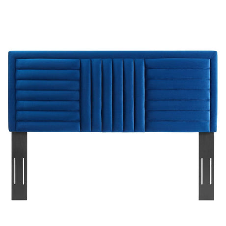 Believe Channel Tufted Performance Velvet Full/Queen Headboard - BUILDMYPLACE