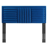 Believe Channel Tufted Performance Velvet Full/Queen Headboard - BUILDMYPLACE