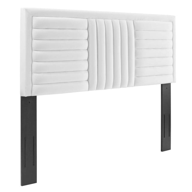 Believe Channel Tufted Performance Velvet King/California King Headboard - BUILDMYPLACE