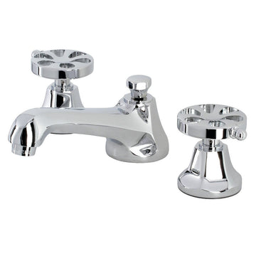 Belknap Deck Mount Widespread Bathroom Faucet With Brass Pop Up