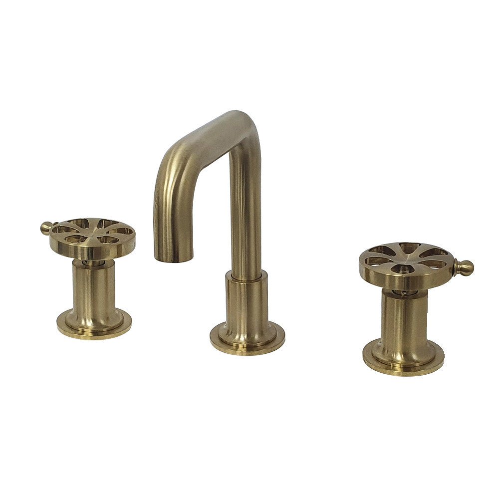 Belknap Widespread Bathroom Faucet With Push Pop - Up - BUILDMYPLACE