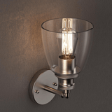 Bell Shape Wall Sconce Lighting Fixture, Brushed Nickel Finish, E26 Base, UL Listed for Dry Location, 3 Years Warranty - BUILDMYPLACE