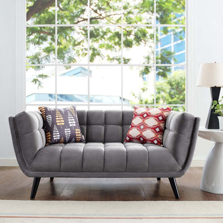 Bestow Performance Velvet Loveseat - BUILDMYPLACE