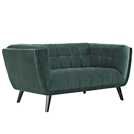 Bestow Performance Velvet Loveseat - BUILDMYPLACE