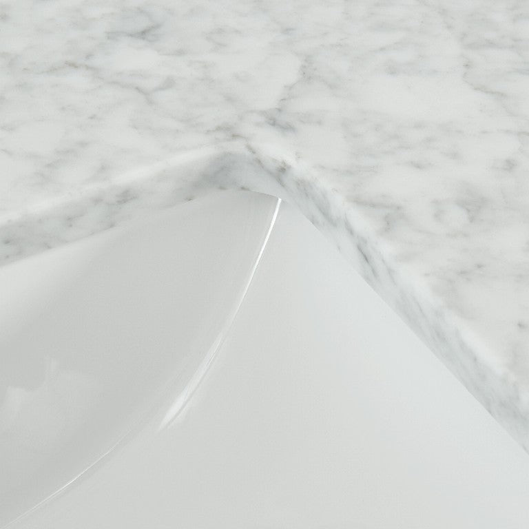 Bianco Carrara White Premium 1" thickness Vanity Top - BUILDMYPLACE