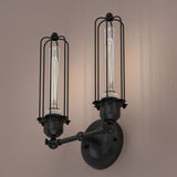 Birdcage Shape Bathroom Light Fixtures, Matte Black Finish, 1 - Light/2 - Light, E26 Base, UL Listed, For Dry Locations, Wall Mount, Bathroom Vanity Lighting - BUILDMYPLACE