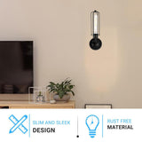 Birdcage Shape Bathroom Light Fixtures, Matte Black Finish, 1 - Light/2 - Light, E26 Base, UL Listed, For Dry Locations, Wall Mount, Bathroom Vanity Lighting - BUILDMYPLACE