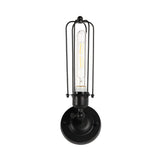 Birdcage Shape Bathroom Light Fixtures, Matte Black Finish, 1 - Light/2 - Light, E26 Base, UL Listed, For Dry Locations, Wall Mount, Bathroom Vanity Lighting - BUILDMYPLACE