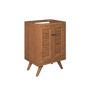 Birdie Natural Teak Wood Bathroom Vanity Cabinet (Sink Basin Not Included)