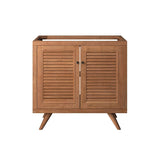 Birdie Natural Teak Wood Bathroom Vanity Cabinet (Sink Basin Not Included) - BUILDMYPLACE