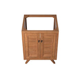 Birdie Natural Teak Wood Bathroom Vanity Cabinet (Sink Basin Not Included) - BUILDMYPLACE