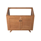 Birdie Natural Teak Wood Bathroom Vanity Cabinet (Sink Basin Not Included) - BUILDMYPLACE