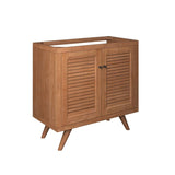 Birdie Natural Teak Wood Bathroom Vanity Cabinet (Sink Basin Not Included) - BUILDMYPLACE