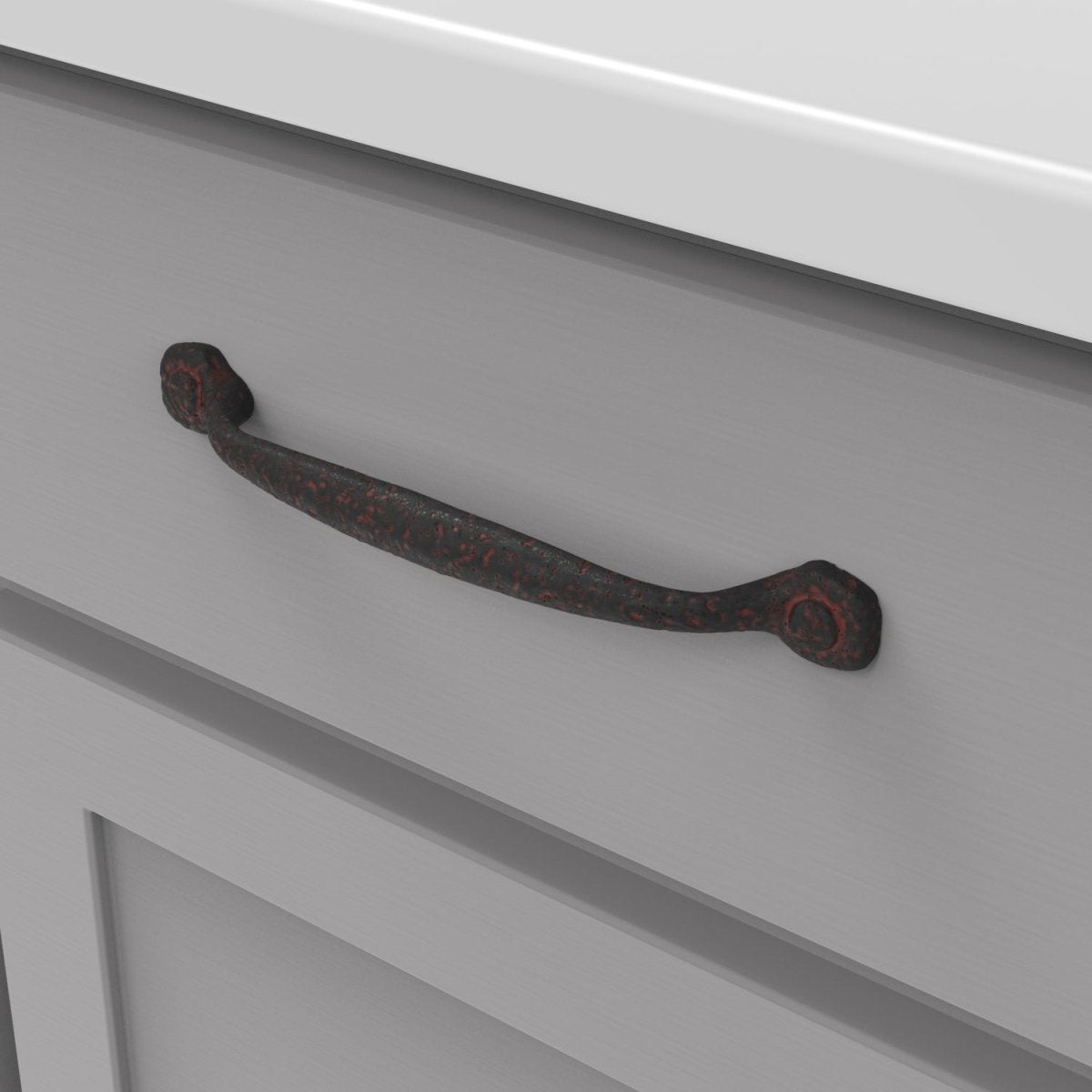 Black Cabinet Pull - 6 - 5/16 Inch (160mm) Center to Center - Hickory Hardware - BUILDMYPLACE