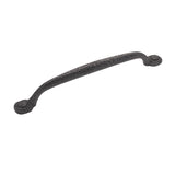 Black Cabinet Pull - 7 - 9/16 Inch (192mm) Center to Center - Hickory Hardware - BUILDMYPLACE